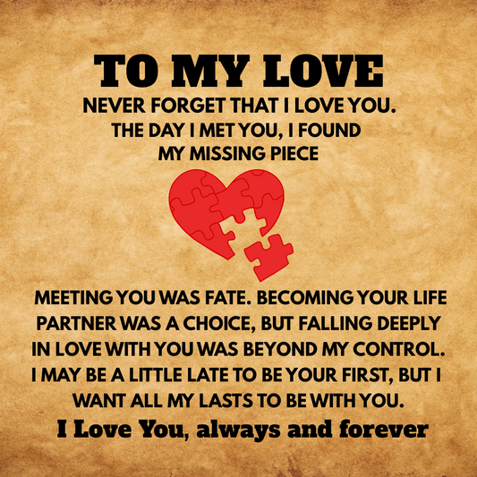 TO MY LOVE - MEETING YOU WAS FATE!