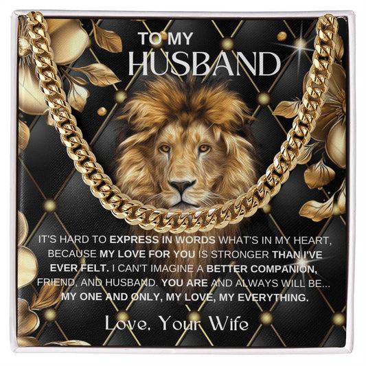 TO MY HUSBAND - I CAN'T IMAGINE A BETTER COMPANION