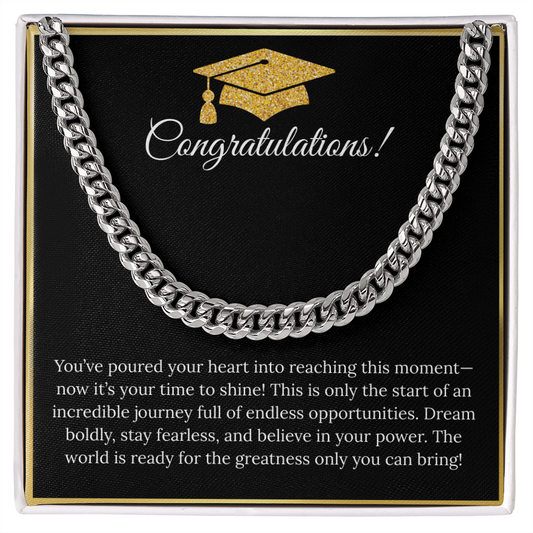 CONGRATULATIONS - IT'S YOUR TIME TO SHINE!