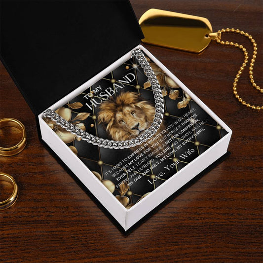 TO MY HUSBAND - I CAN'T IMAGINE A BETTER COMPANION