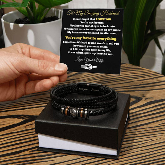 TO MY AMAZING HUSBAND - YOU'RE MY FAVORITE EVERYTHING!