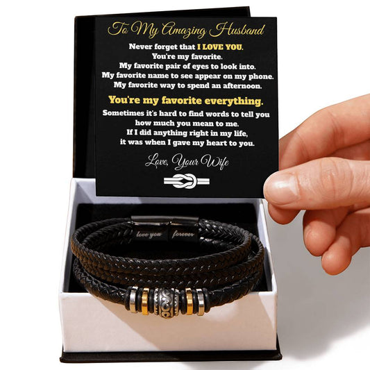 TO MY AMAZING HUSBAND - YOU'RE MY FAVORITE EVERYTHING!