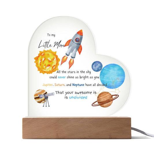 TO MY LITTLE MAN - YOUR AWESOME IS UNDIVIDED!