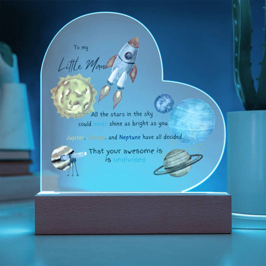 TO MY LITTLE MAN - YOUR AWESOME IS UNDIVIDED!