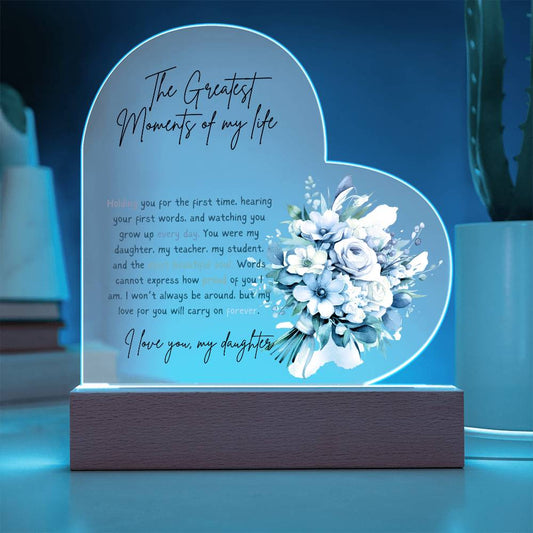 TO MY DAUGHTER - MY LOVE FOR YOU WILL CARRY ON FOREVER