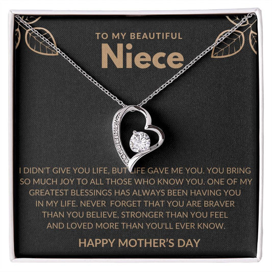 TO MY BEAUTIFUL NIECE - I DIDN'T GIVE YOU LIFE, BUT LIFE GAVE ME YOU!