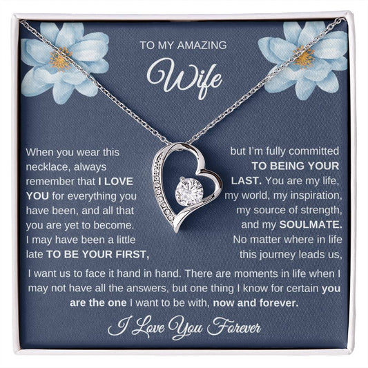 TO MY AMAZING WIFE - YOU ARE THE ONE I WANT TO BE WITH NOW AND FOREVER!